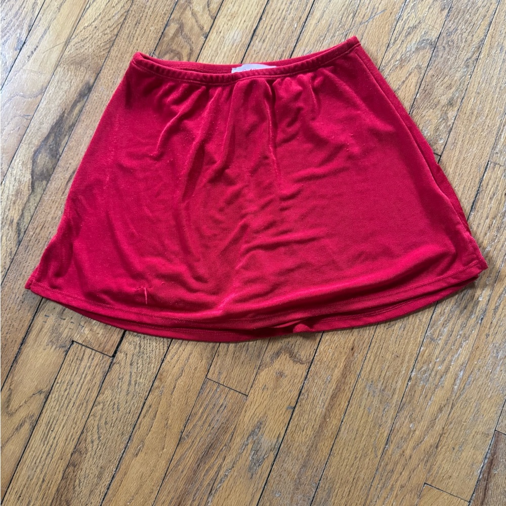 Lisa Says Gah Red Slinky Darcy Skirt - some flaws